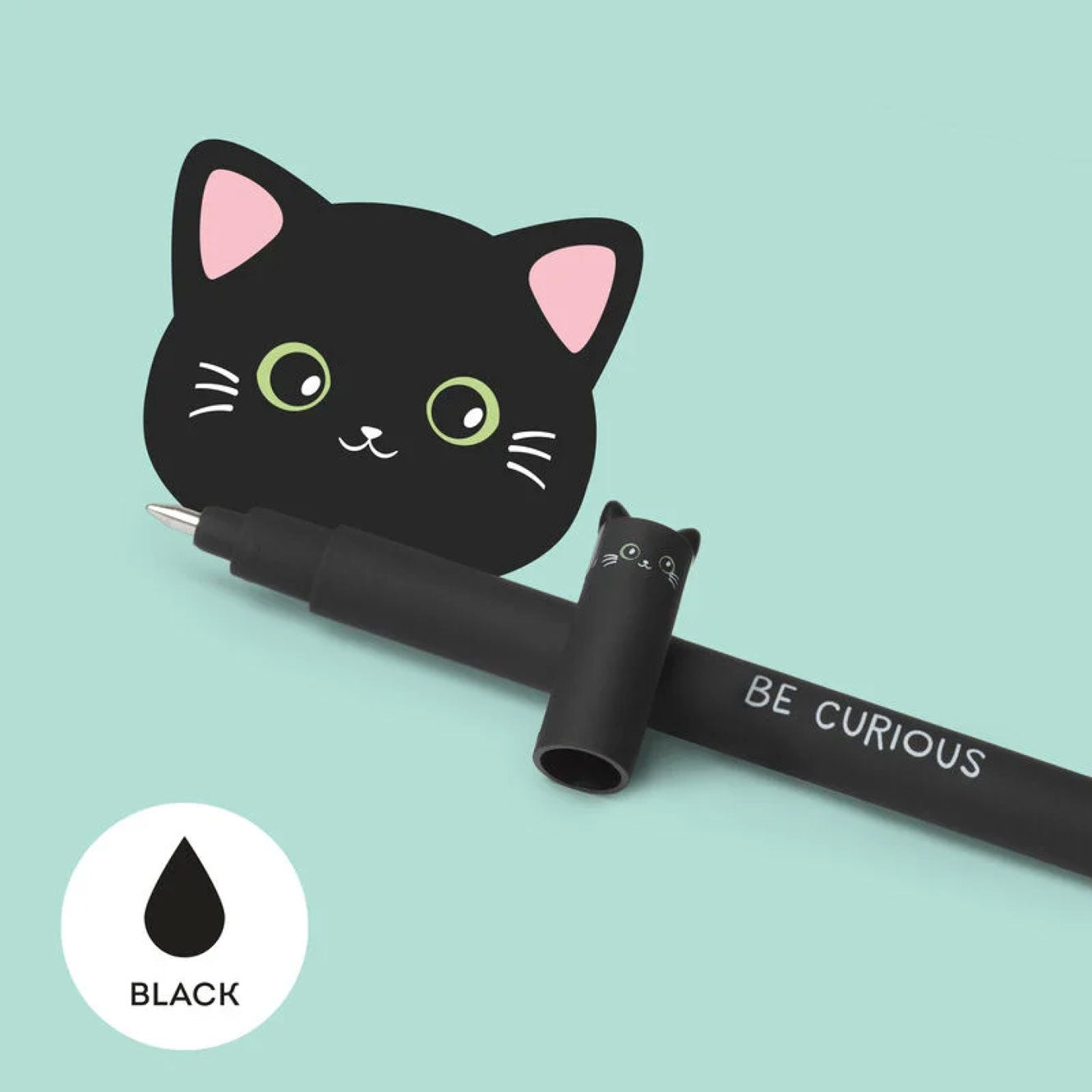 Legami - Gel Pen - Erasable - Cat (Black Ink)