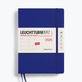 Leuchtturm1917 - 2025 Diary - Weekly Planner - A5 - Ink (Hard)