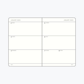 Leuchtturm1917 - 2025 Diary - Weekly Planner - A5 - Port Red (Soft)