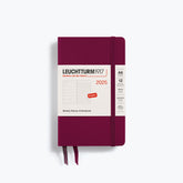 Leuchtturm1917 - 2025 Diary - Weekly Notebook - A6 - Port Red (Hard)