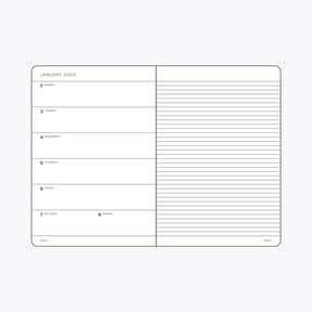 Leuchtturm1917 - 2025 Diary - Weekly Notebook - A6 - Apricot (Soft)