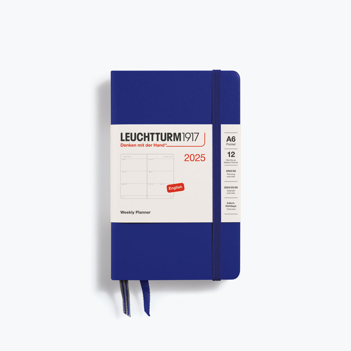 Leuchtturm1917 - 2025 Diary - Weekly Planner - A6 - Ink (Hard)