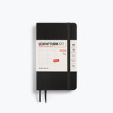 Leuchtturm1917 - 2025 Diary - Weekly Planner - A6 - Black (Soft)