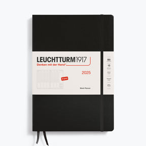 Leuchtturm1917 - 2025 Diary - Week Planner - B5 - Black