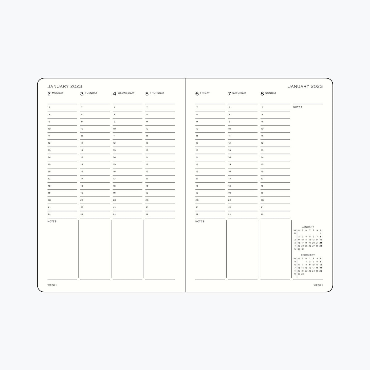 Leuchtturm1917 - 2025 Diary - Week Planner - B5 - Apricot