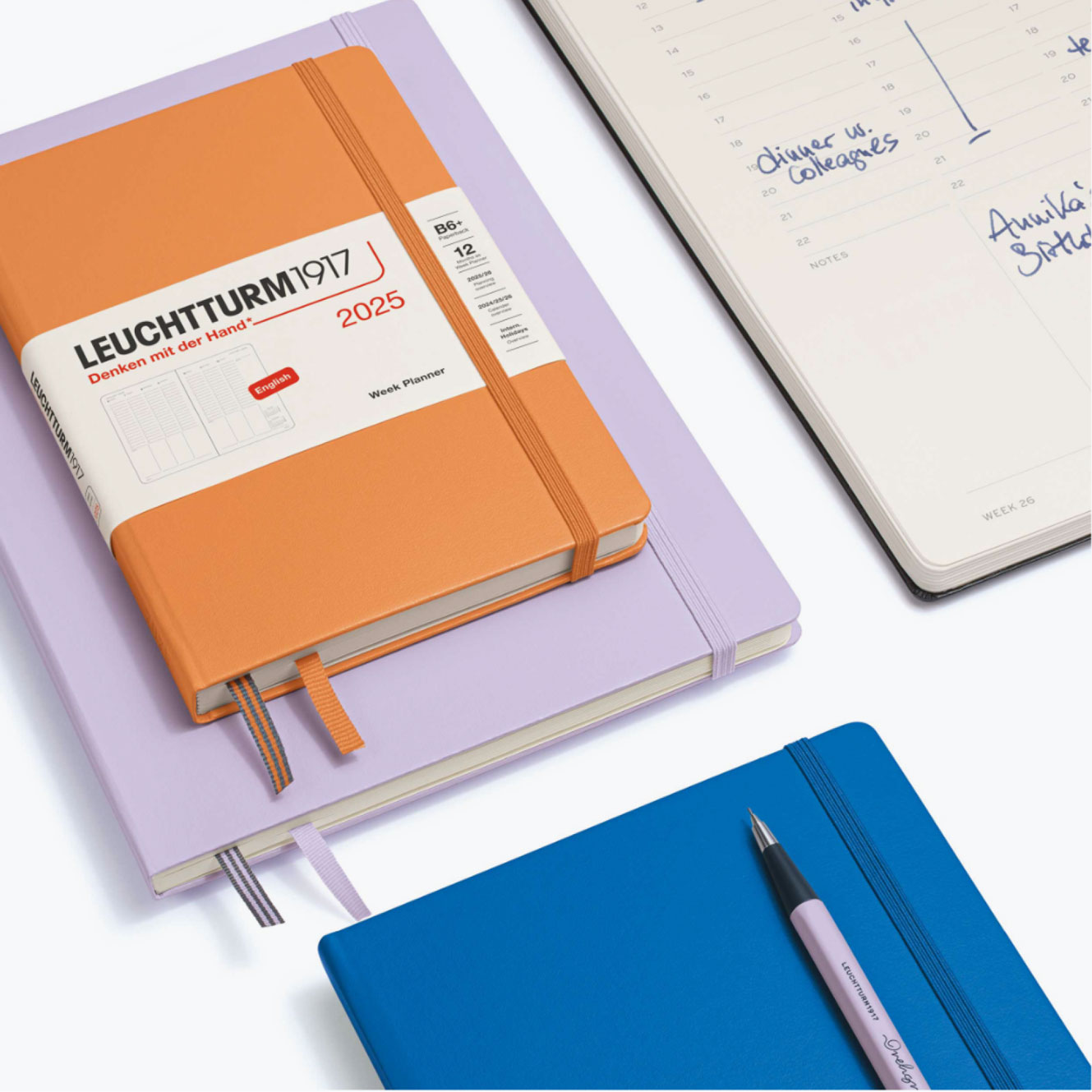 Leuchtturm1917 - 2025 Diary - Week Planner - B5 - Apricot