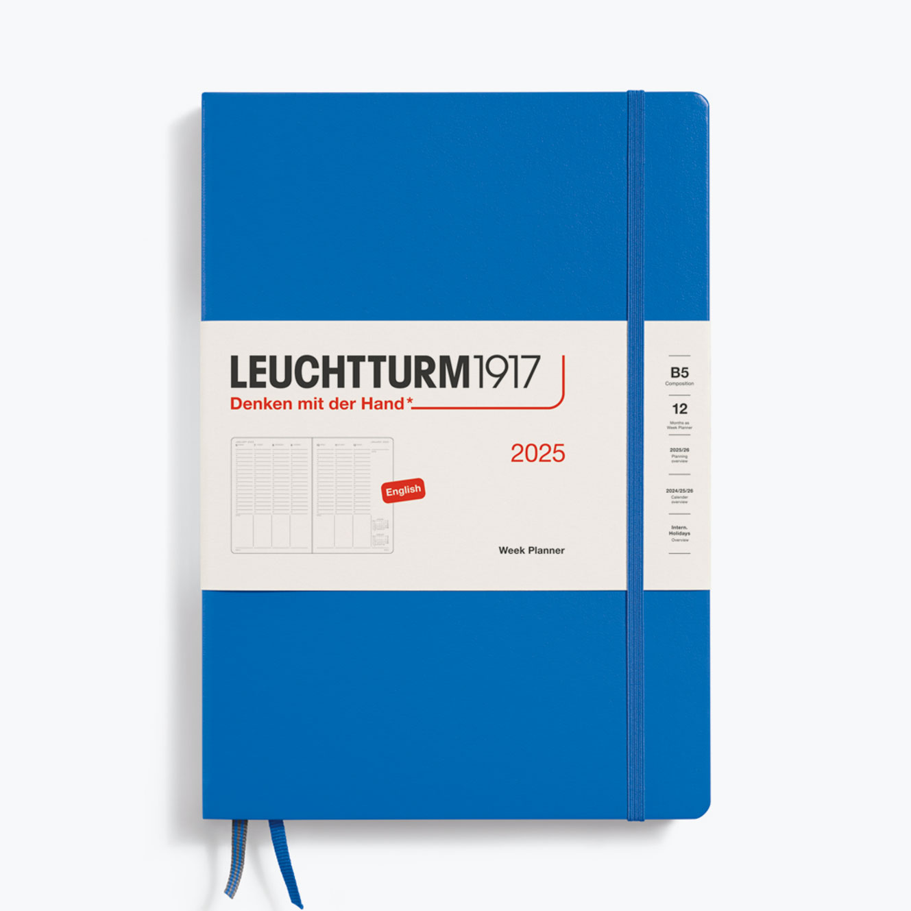 Leuchtturm1917 - 2025 Diary - Week Planner - B5 - Sky