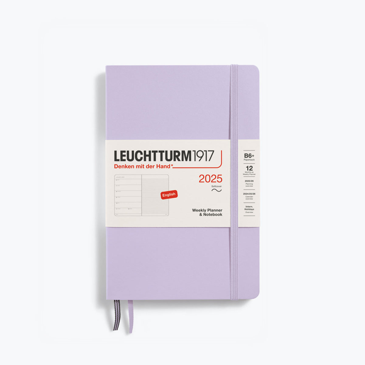 Leuchtturm1917 - 2025 Diary - Weekly Notebook - B6+ - Lilac