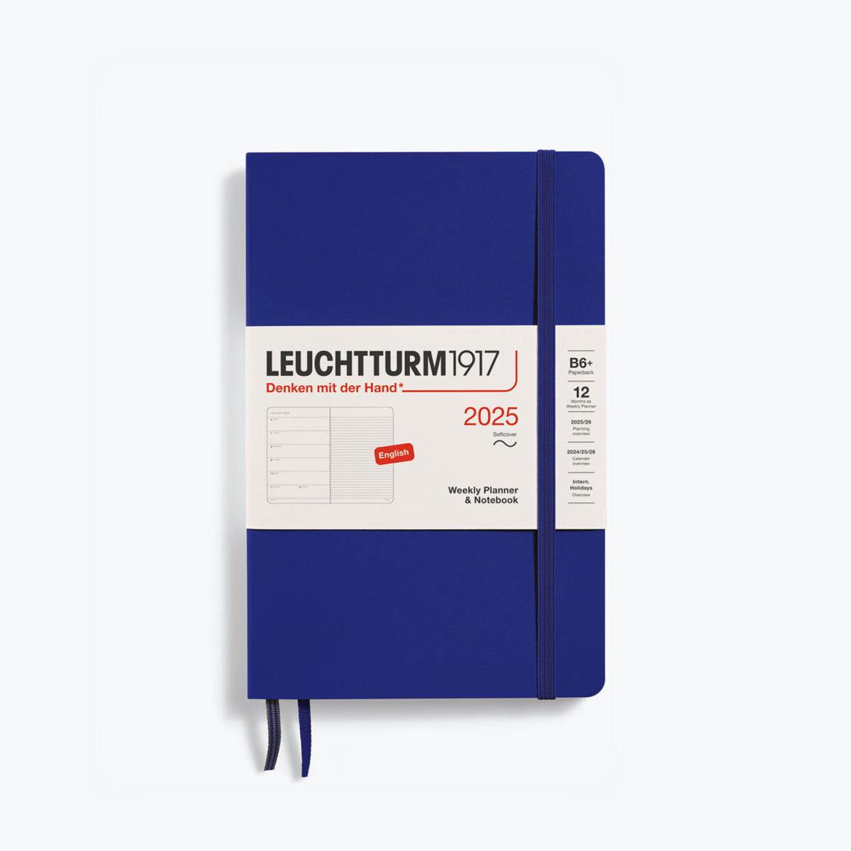 Leuchtturm1917 - 2025 Diary - Weekly Notebook - B6+ - Ink