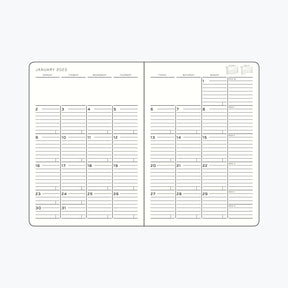 Leuchtturm1917 - 2025 Diary - Monthly Notebook - B6 - Black