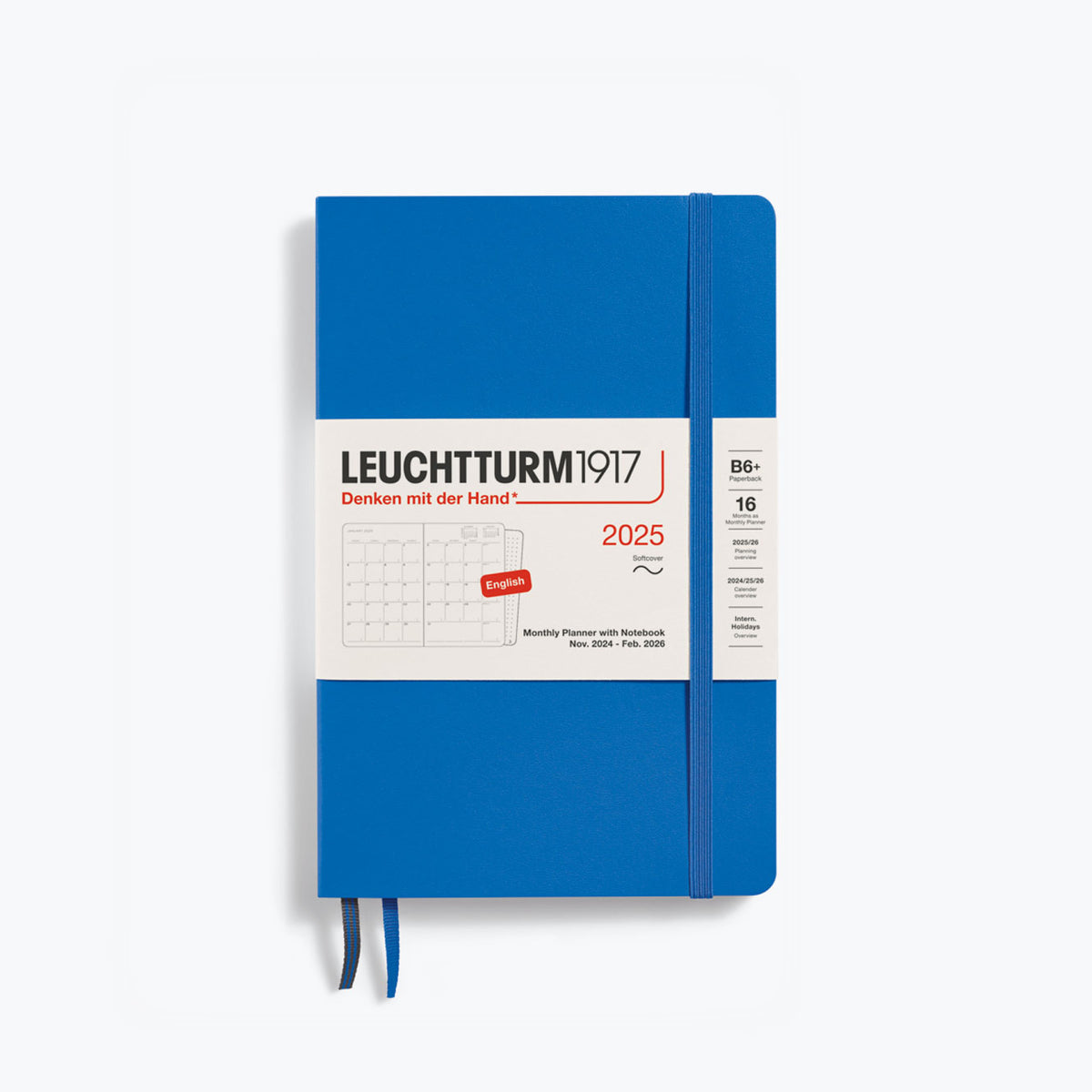 Leuchtturm1917 - 2025 Diary - Monthly Notebook - B6 - Sky