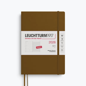 Leuchtturm1917 - 2026 Diary - Weekly Notebook - A5 - Spice Brown (Soft)
