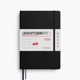 Leuchtturm1917 - 2026 Diary - Weekly Planner - A5 - Black (Hard)