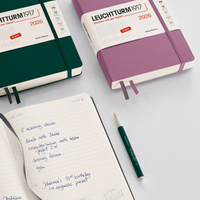 Leuchtturm1917 - 2026 Diary - Daily Planner - A6 - Port Red