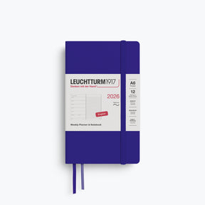 Leuchtturm1917 - 2026 Diary - Weekly Notebook - A6 - Ink (Soft)