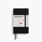 Leuchtturm1917 - 2026 Diary - Weekly Notebook - A6 - Black (Soft)