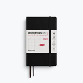 Leuchtturm1917 - 2026 Diary - Weekly Planner - A6 - Black (Hard)