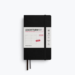 Leuchtturm1917 - 2026 Diary - Weekly Planner - A6 - Black (Hard)