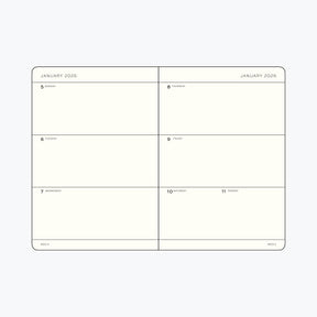 Leuchtturm1917 - 2026 Diary - Weekly Planner - A6 - Port Red (Hard)