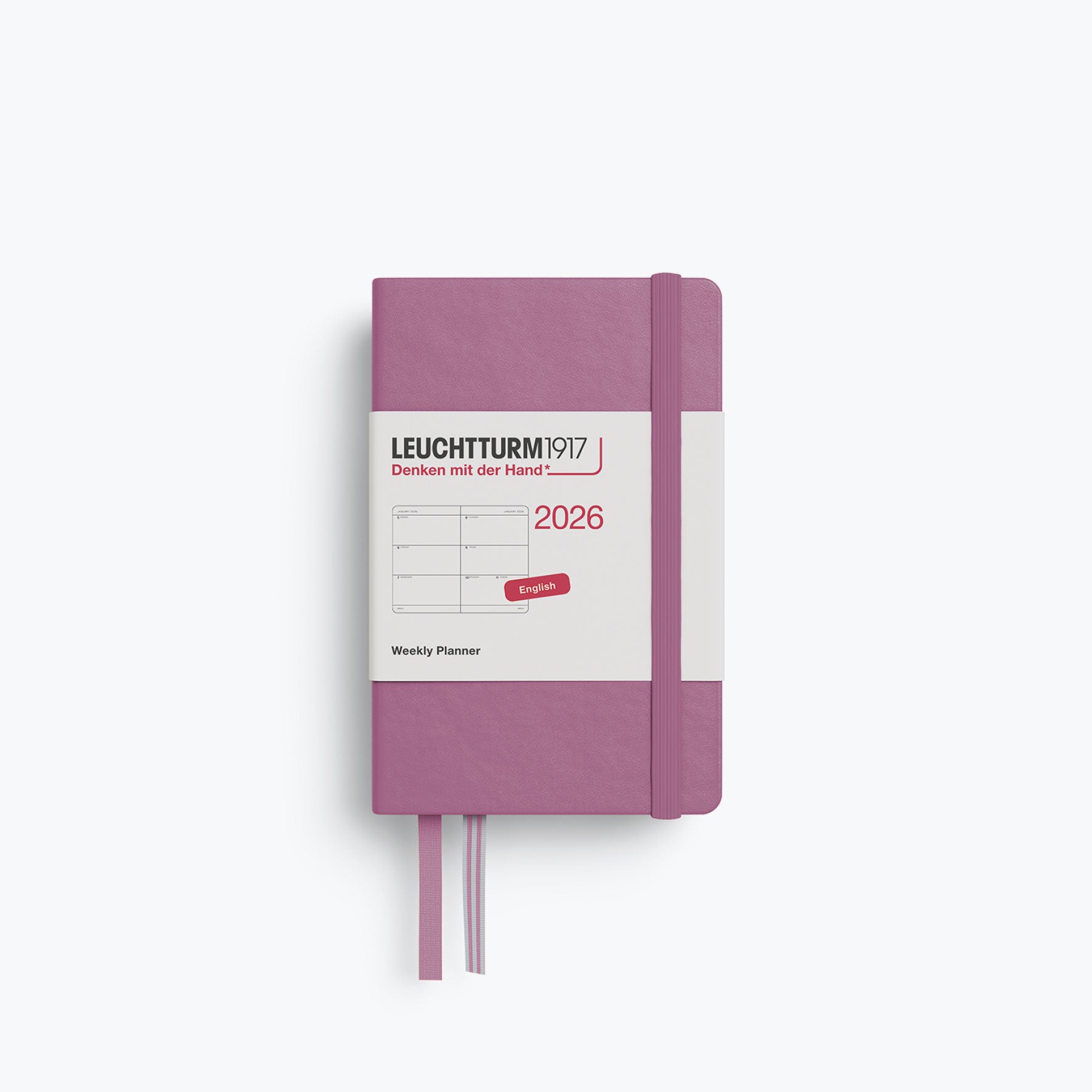 Leuchtturm1917 - 2026 Diary - Weekly Planner - A7 - Dusty Rose