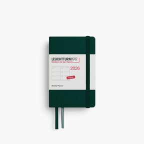 Leuchtturm1917 - 2026 Diary - Weekly Planner - A7 - Forest Green