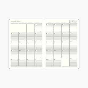 Leuchtturm1917 - 2026 Diary - Monthly Notebook - B5 - Dusty Rose