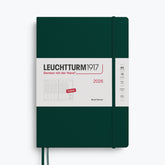 Leuchtturm1917 - 2026 Diary - Week Planner - B5 - Forest Green