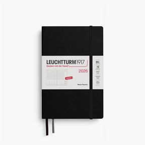 Leuchtturm1917 - 2026 Diary - Week Planner - B6+ - Black