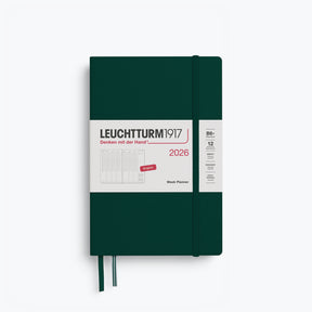 Leuchtturm1917 - 2026 Diary - Week Planner - B6+ - Forest Green