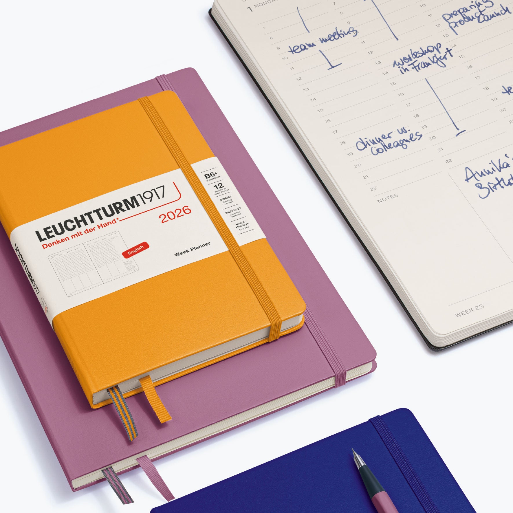 Leuchtturm1917 - 2026 Diary - Week Planner - B6+ - Ink