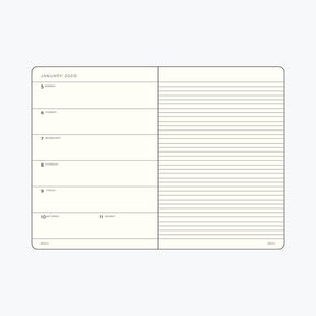Leuchtturm1917 - 2026 Diary - Weekly Notebook - B6+ - Black