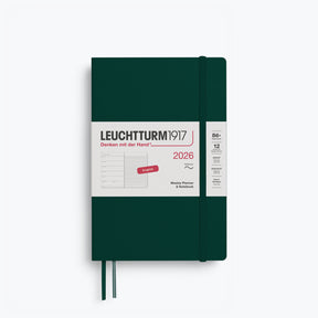 Leuchtturm1917 - 2026 Diary - Weekly Notebook - B6+ - Forest Green