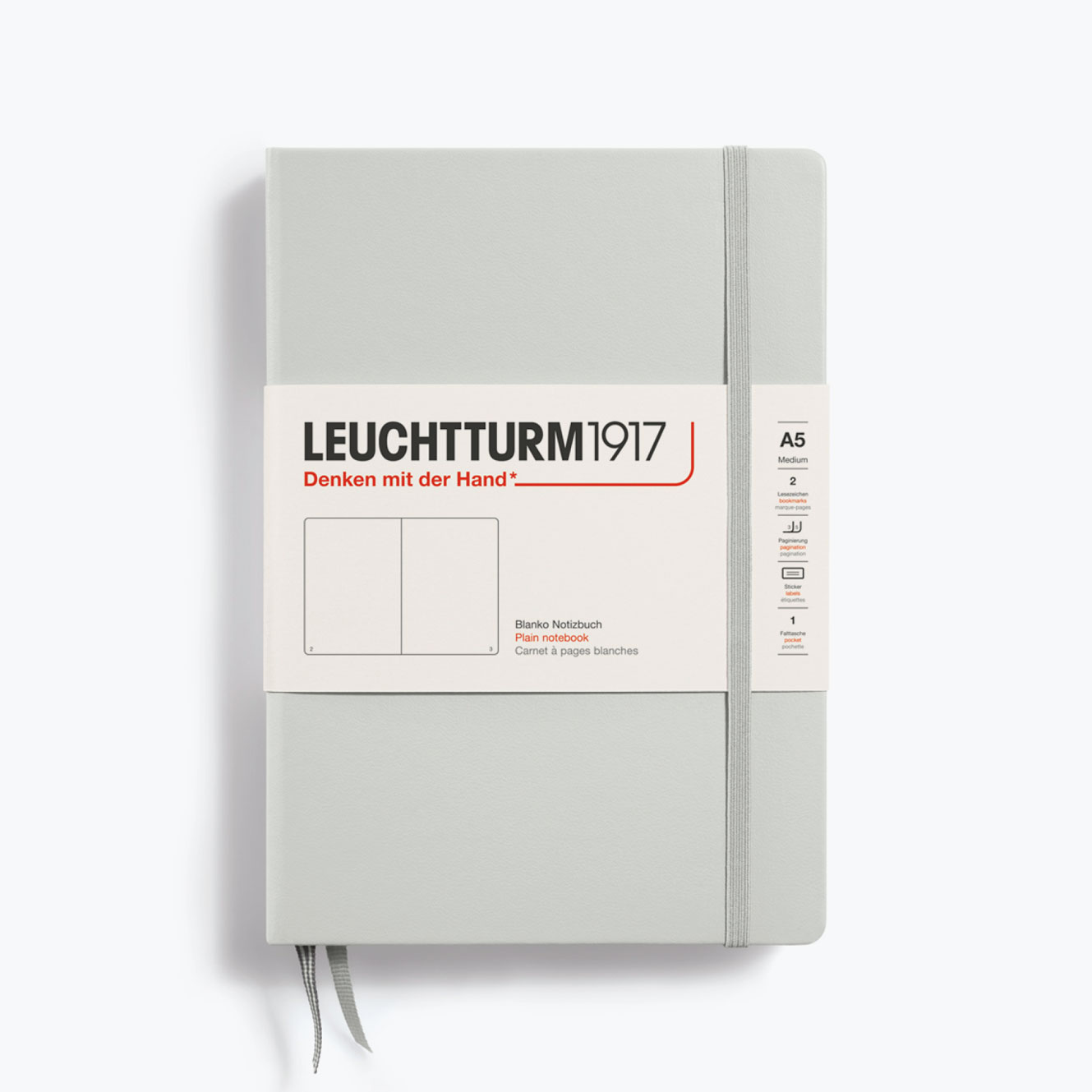 Leuchtturm1917 - Notebook - A5 - Light Grey