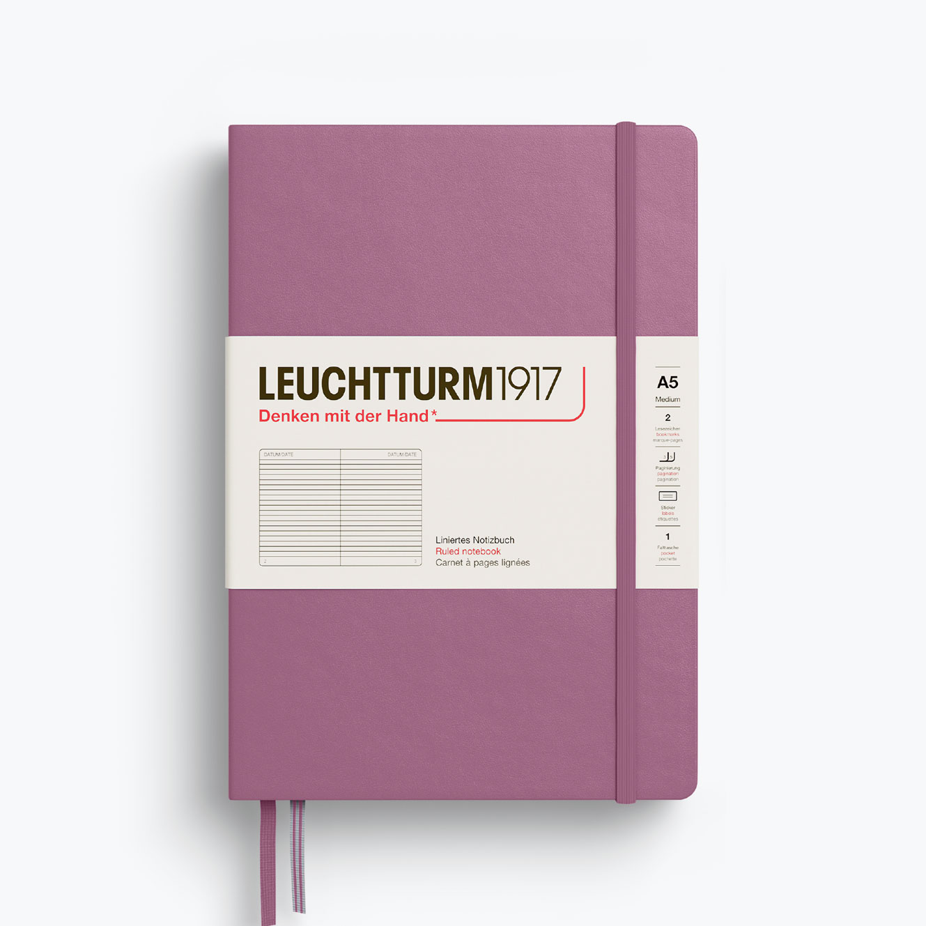 Leuchtturm1917 - Notebook - A5 - Dusty Rose