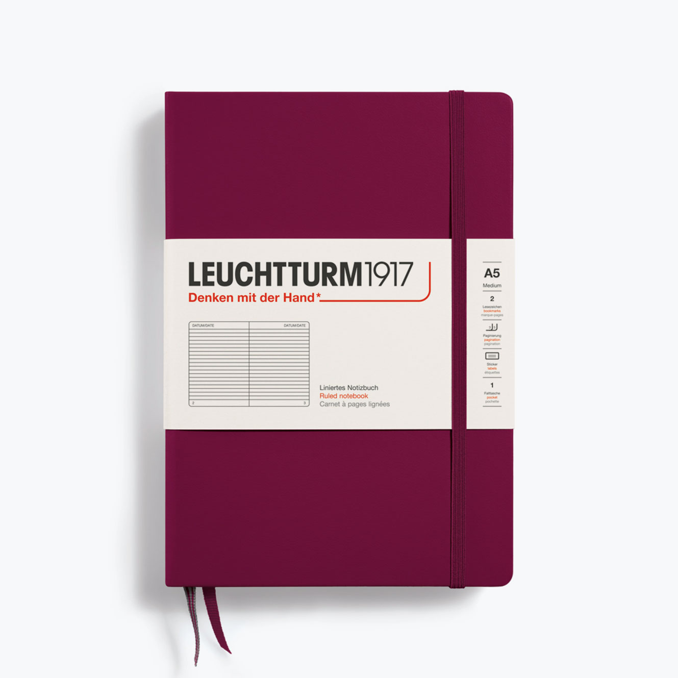 Leuchtturm1917 - Notebook - A5 - Port Red