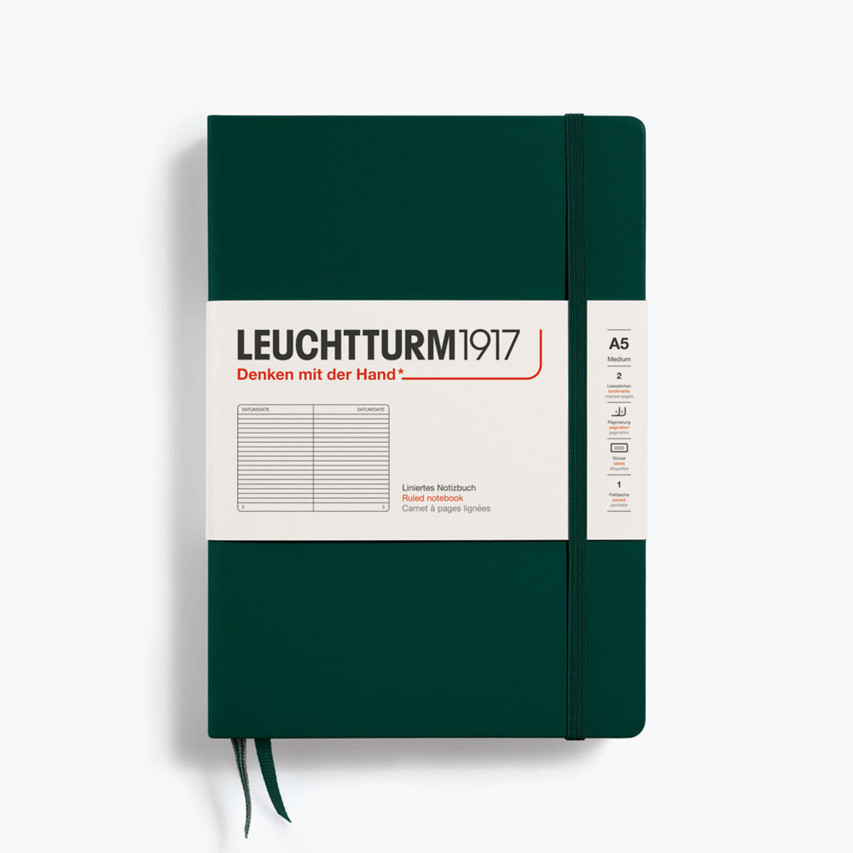 Leuchtturm1917 - Notebook - A5 - Forest Green