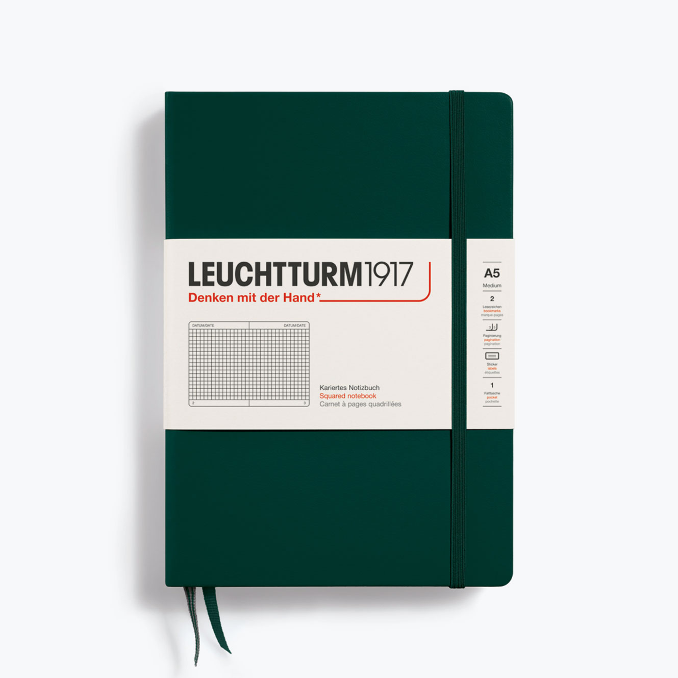 Leuchtturm1917 - Notebook - A5 - Forest Green