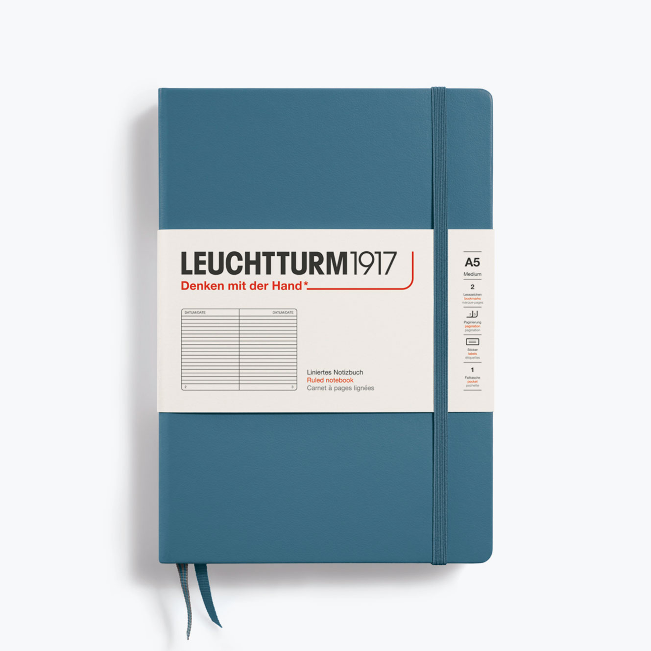 Leuchtturm1917 - Notebook - A5 - Stone Blue