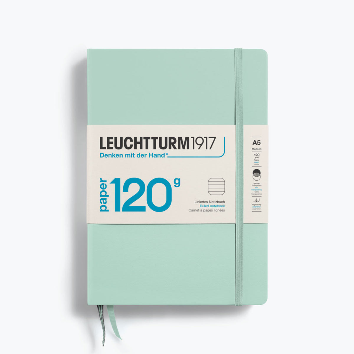 Leuchtturm1917 - Notebook - A5 - Paper 120 - Mint Green