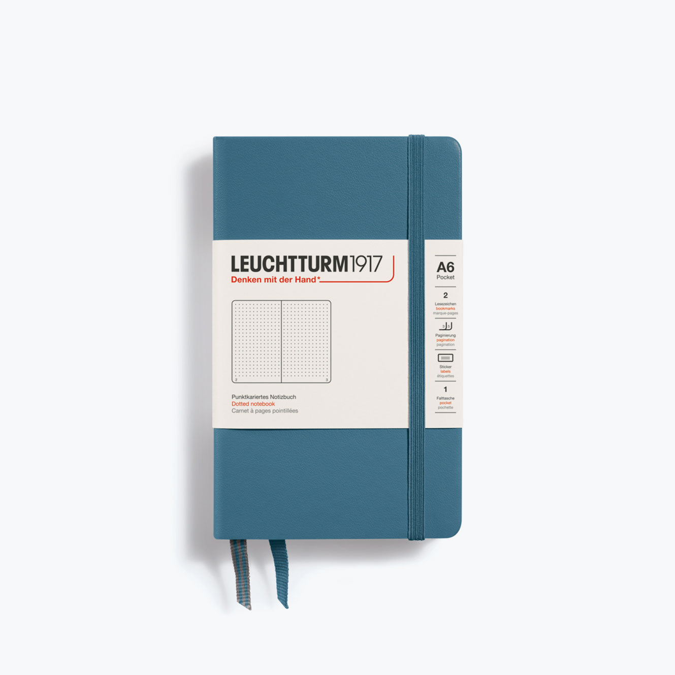 Leuchtturm1917 - Notebook - A6 - Stone Blue