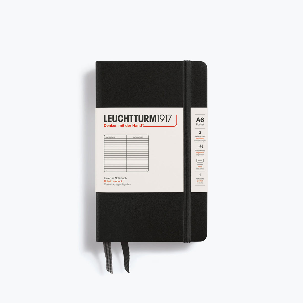 Leuchtturm1917 - Notebook - A6 - Black