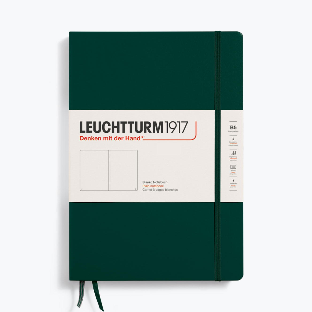 Leuchtturm1917 - Notebook - Hardcover - B5 - Forest Green