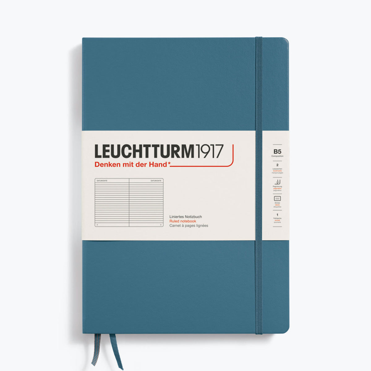 Leuchtturm1917 - Notebook - Hardcover - B5 - Stone Blue