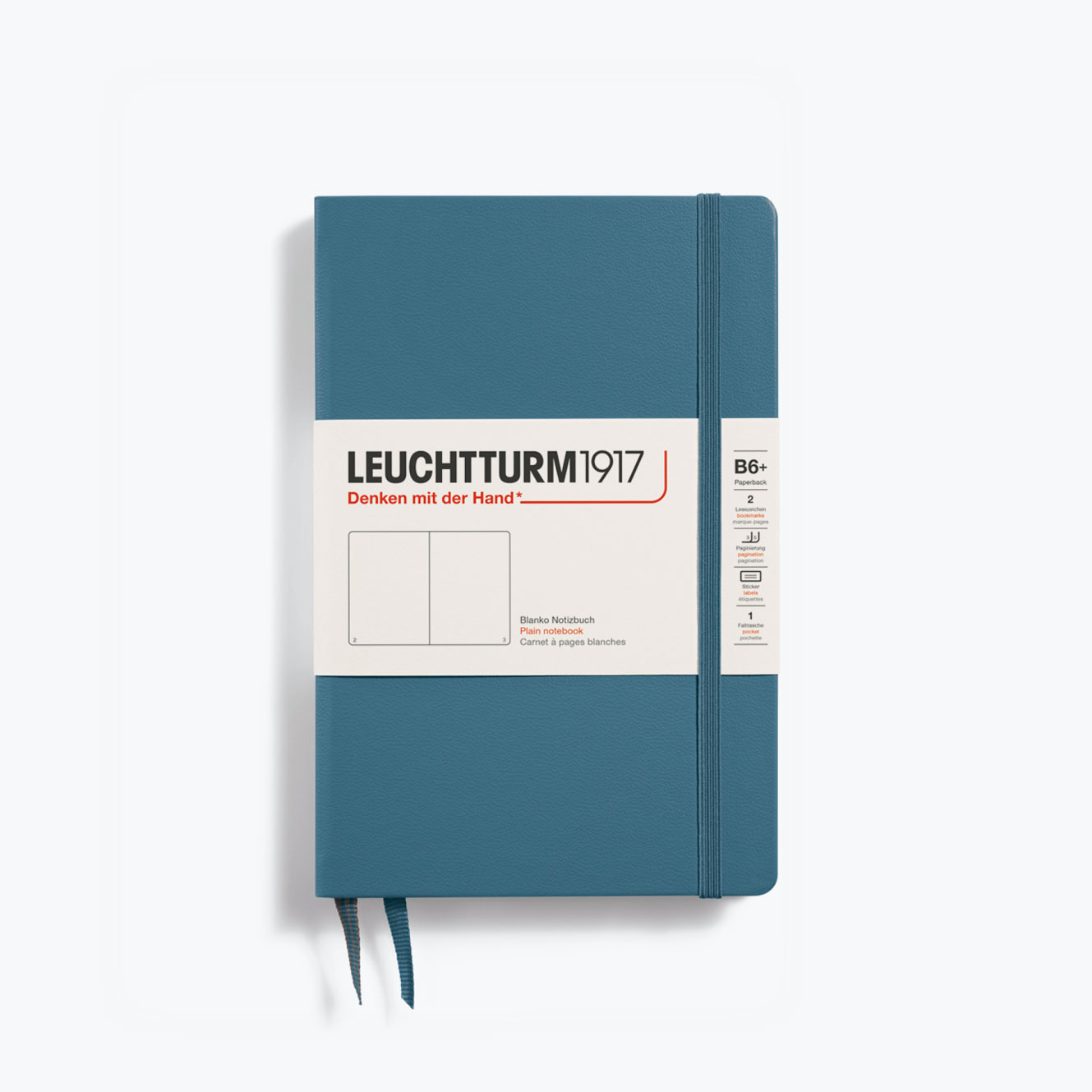 Leuchtturm1917 - Notebook - Hardcover - B6+ - Stone Blue