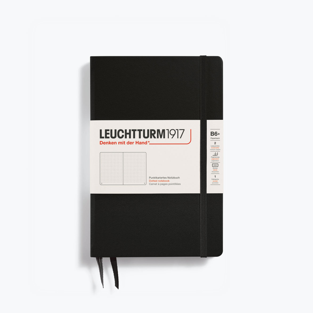 Leuchtturm1917 - Notebook - Hardcover - B6+ - Black