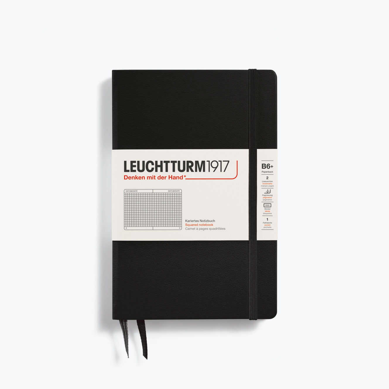 Leuchtturm1917 - Notebook - Hardcover - B6+ - Black