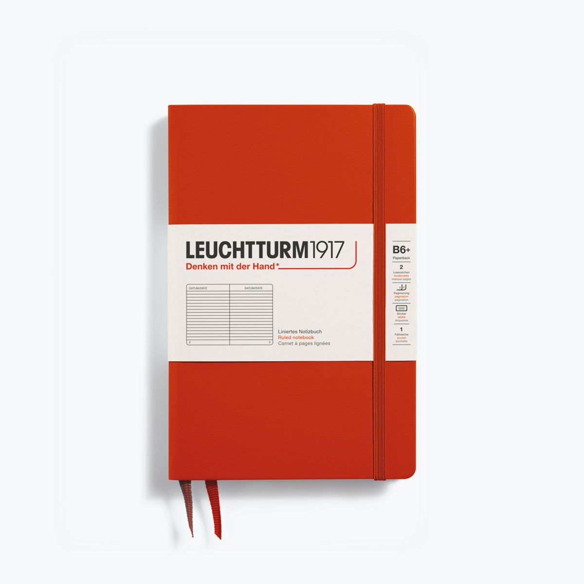 Leuchtturm1917 - Notebook - Hardcover - B6+ - Fox Red