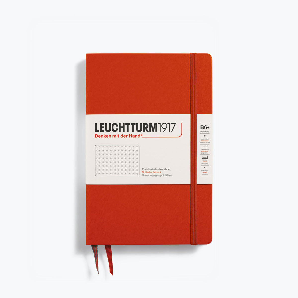 Leuchtturm1917 - Notebook - Hardcover - B6+ - Fox Red