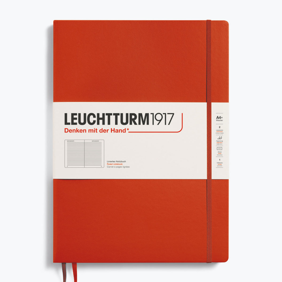 Leuchtturm1917 - Notebook - A4+ - Slim - Fox Red