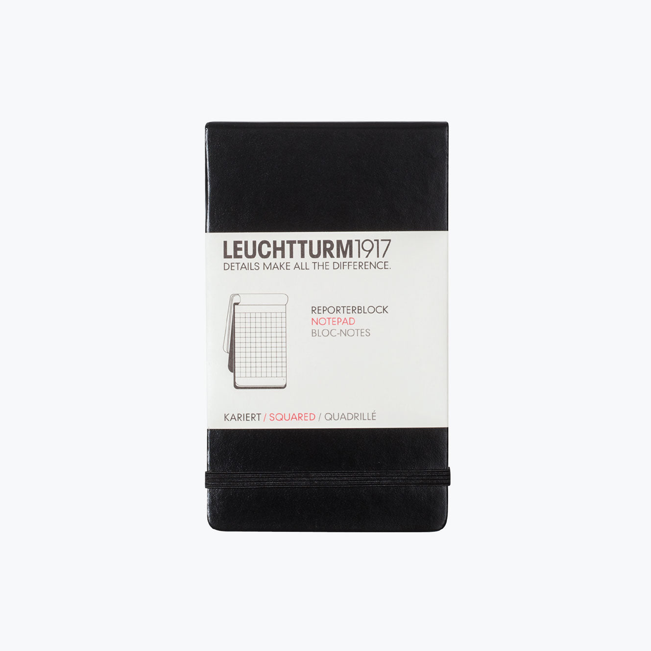 Leuchtturm1917 - Notebook - Reporter Notepad - Black